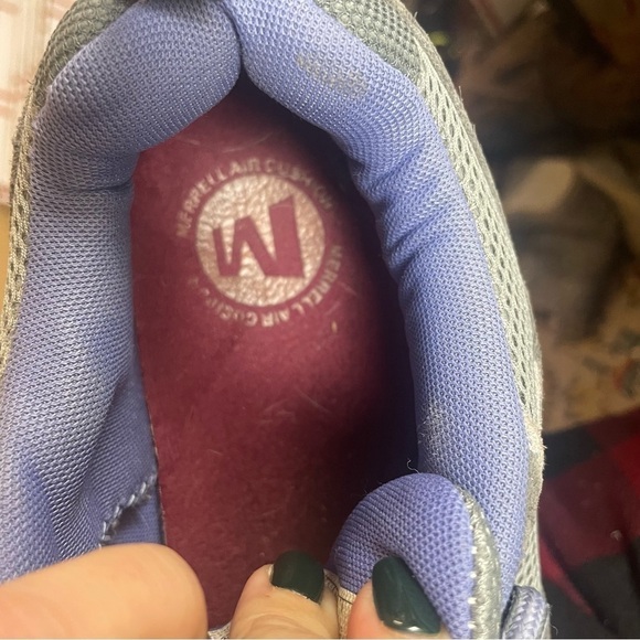 MERRELL Women’s Nova Ventilator Castle Rock Hiking Trail Shoes grey/purple 8.5 - Picture 10 of 11